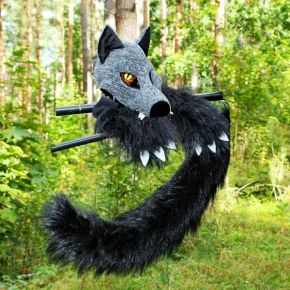 vilks purns ausis ķepas aste